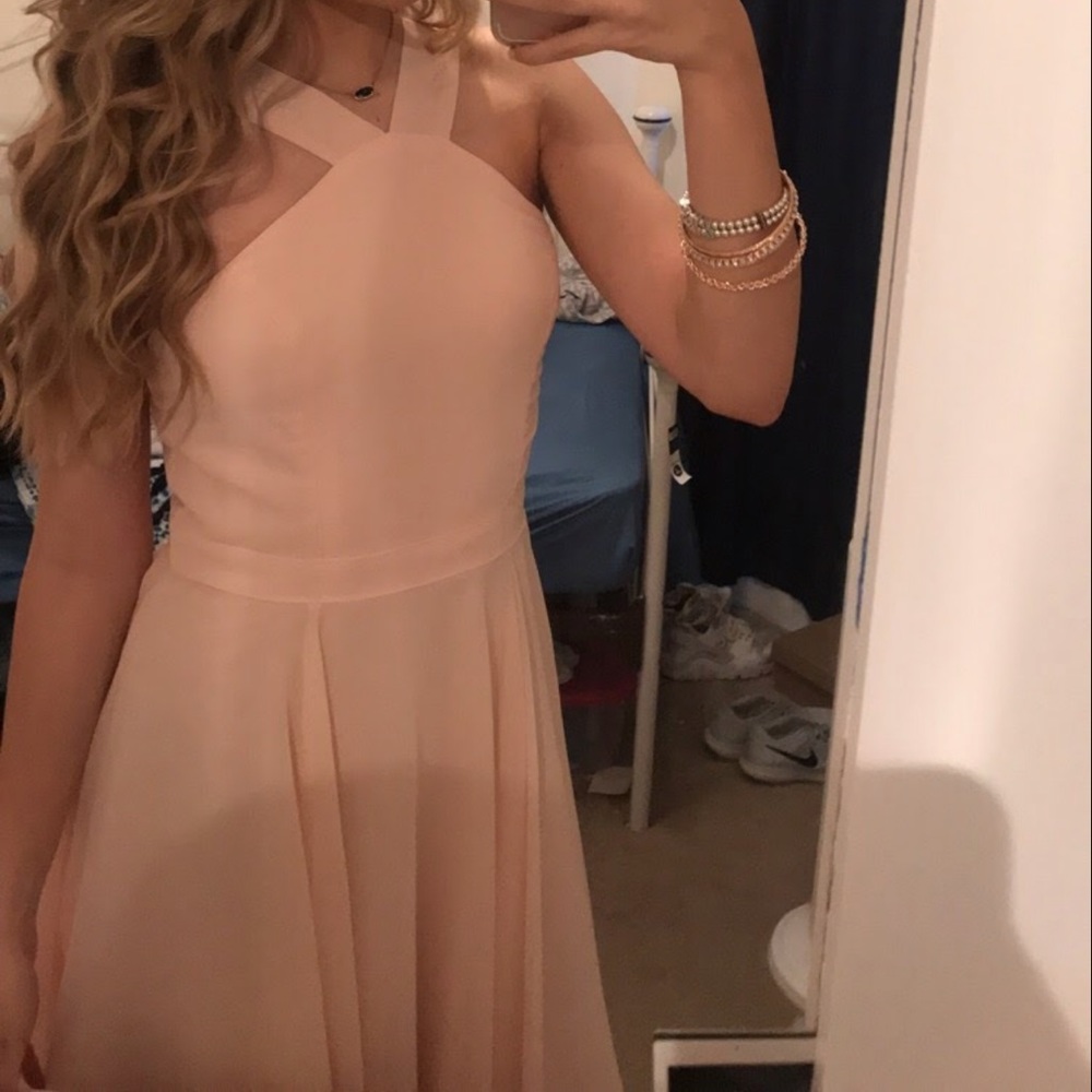 Lulu Short homecoming dress peach/light pink